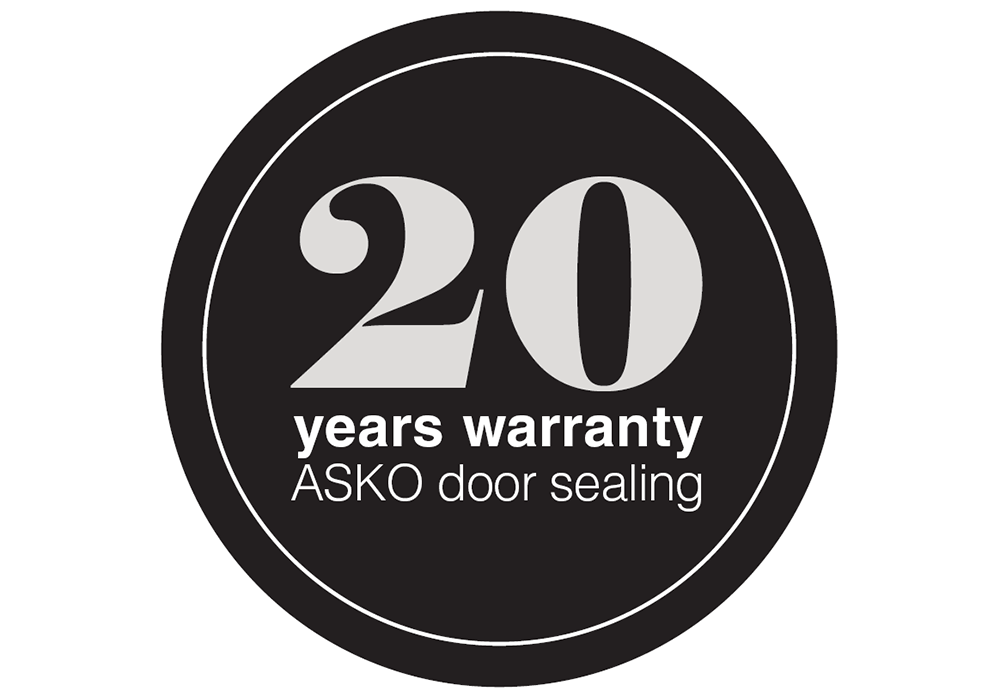 ASKO Door Sealing 20 years warranty