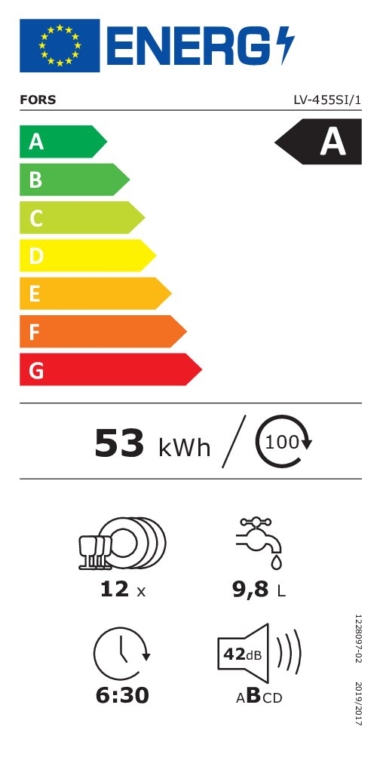 FORS Lave​-​vaisselle SMS - LV-455SI/1 W