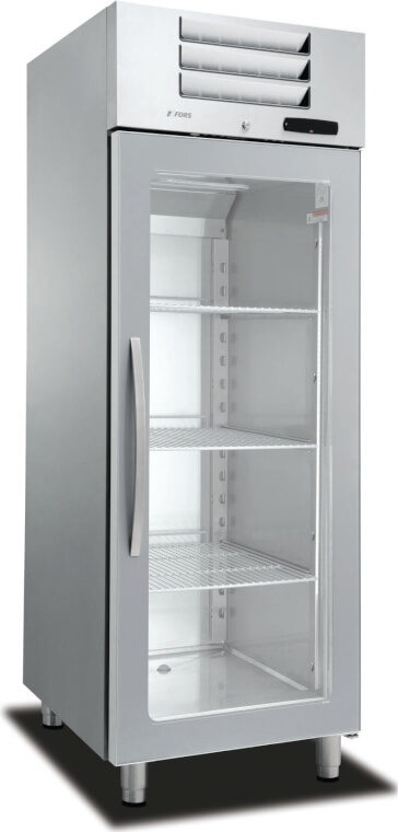 FORS Kühlschrank, Glastür, Edelstahl, GN 2​/​1 - GCV 700 GES