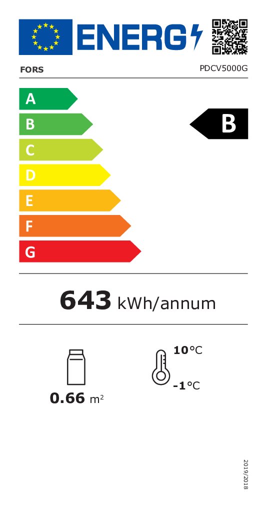 FORS Frigorifero commerciale - PDCV 5000 G