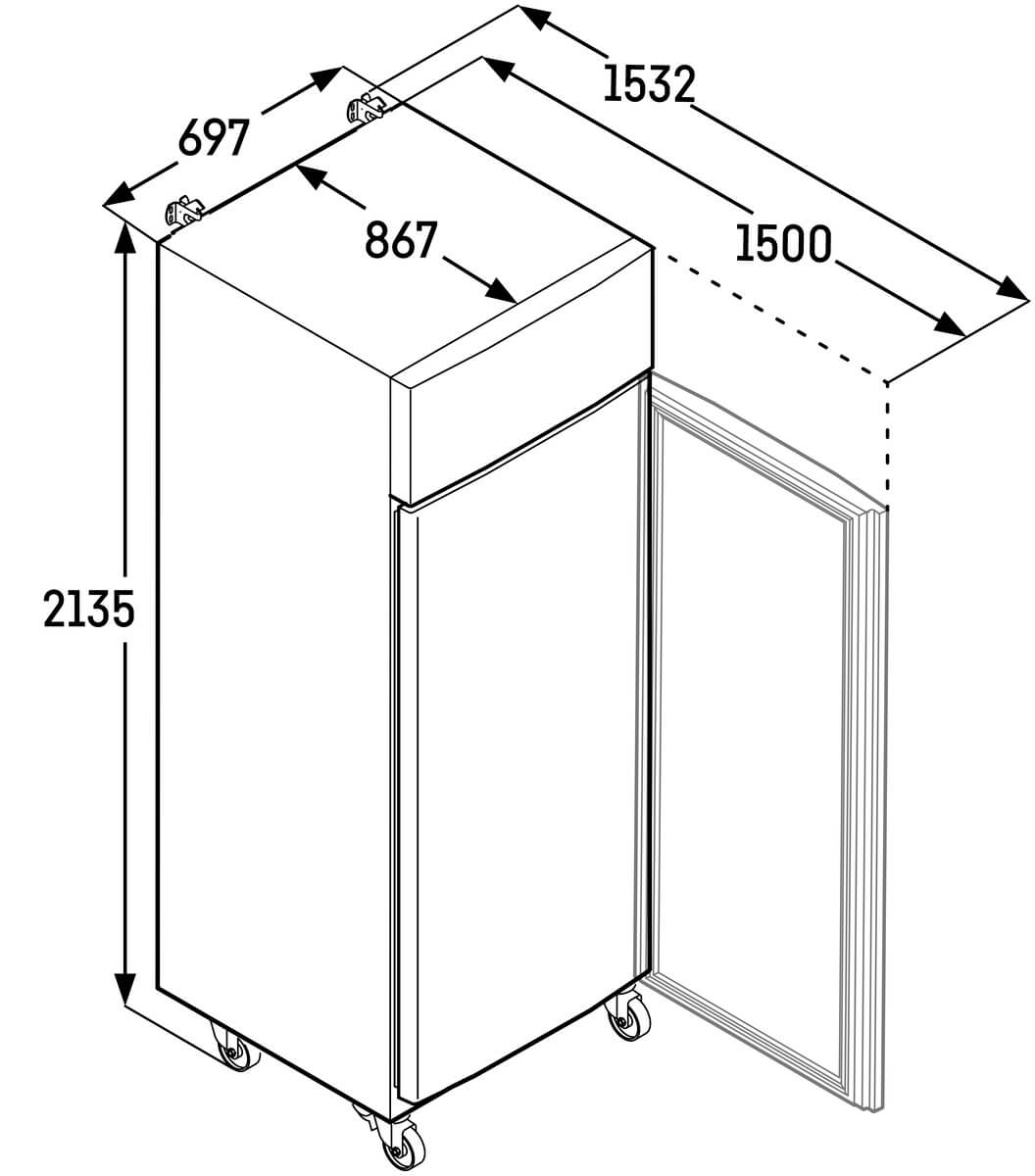 CoolLabPro-G 21470__Open.tif LIEBHERR Frigorifero da laboratorio DIN 13277, 213.5 cm - CoolLabPro-G 21470