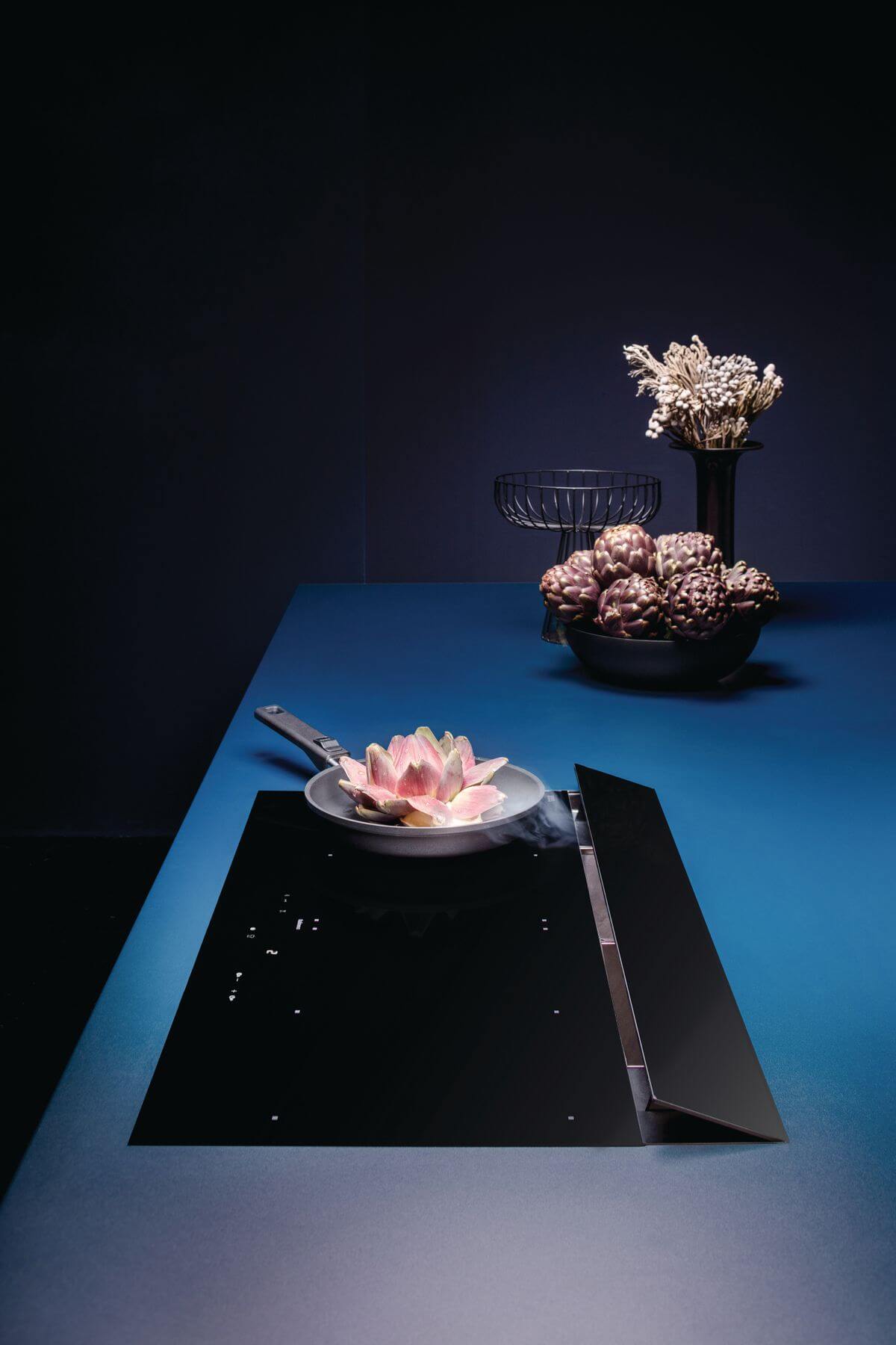 FALMEC Piano di cottura a induzione opaco con cappa integrata - BRERA 90 NM