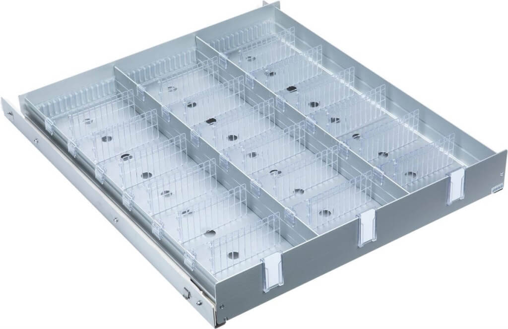 H+H Tiroir à médicaments, AluCool 40KG - 305136