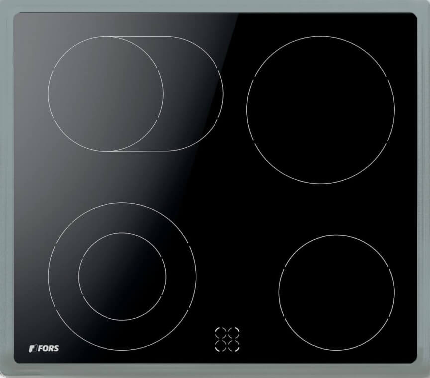 FORS Cuisinière EURO, noir (incl. cadre de compensation) - FCHD 6042 N-F