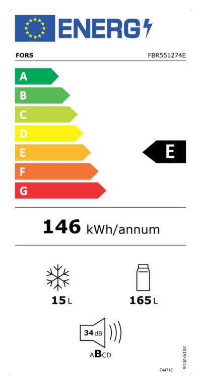 FORS Kühlschrank Einbau - FBR 551274 E