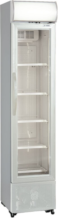 FORS Getränke​-​Kühlschrank, Glastür​/​Display, weiss - BCDV 1500 WG