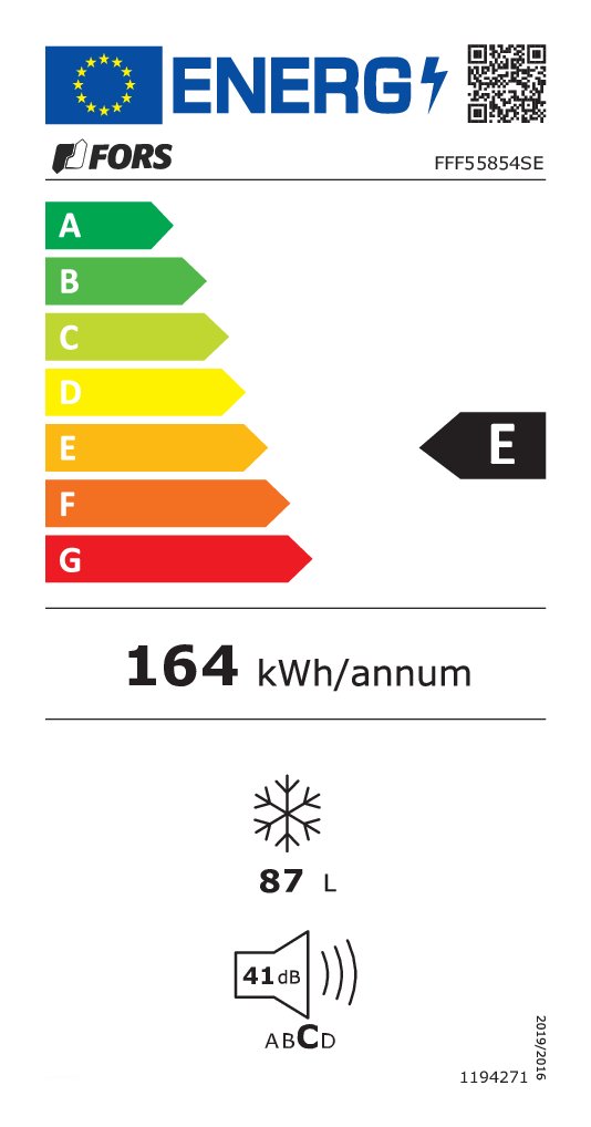 FORS Tischgefrierschrank freistehend - FFF 55854 SE