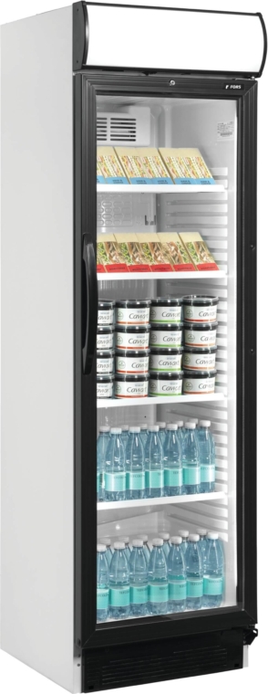 FORS Réfrigérateur pour bouteilles, porte vitrée​/​Display, blanc - BCDV 4000 WG