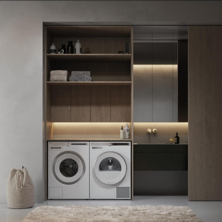 W4096R W2__3_Ambience.tif ASKO Lave-linge LOGIC - W 4096R W/3