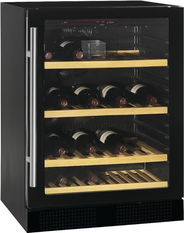 FORS Weinkühlschrank, Glastür, schwarz, 1 Zone - VS 8248 NG