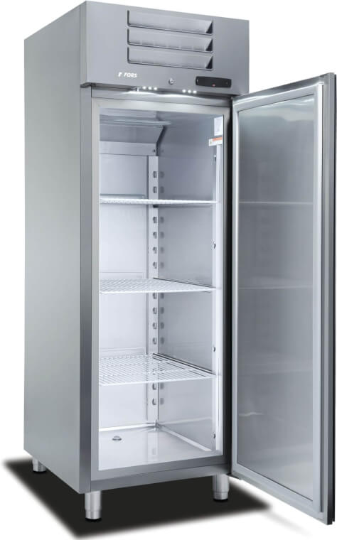 FORS Congélateur gastronomie, porte pleine, inox, GN 2​/​1 - GFV 700 ES