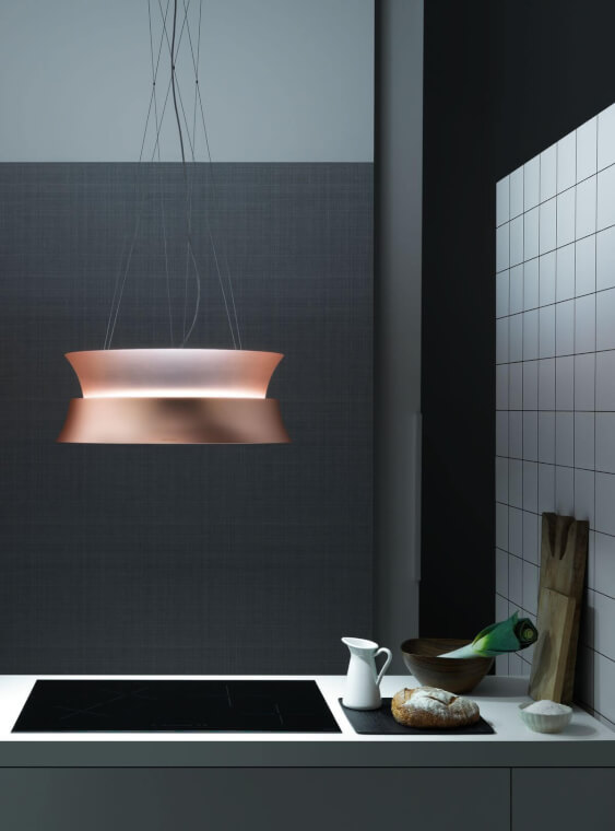 FALMEC Cappa di ventilazione isola Circle.Tech - DAMA ISOLA 60 CU