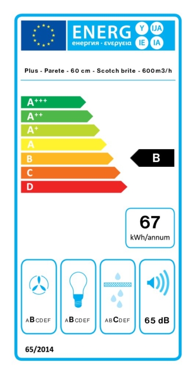 FALMEC Dunstabzugshaube Wand Evo Plus - MERCURIO 60 ES P