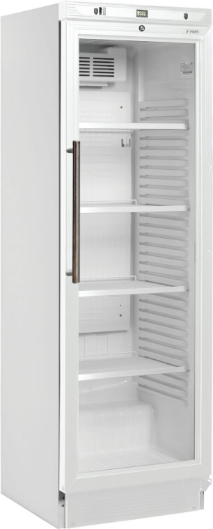 FORS Réfrigérateur pour bouteilles, porte en verre, blanc - BCV 4000 WG