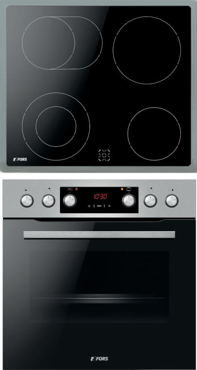 FORS Cucina a incasso norma EURO (incl. quadro di compensazione) - FCHD 6042 ES-F