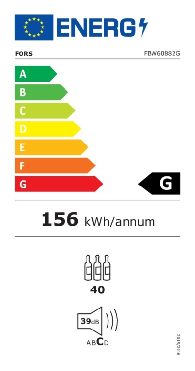 FORS Weinschrank Einbau  EXCLUSIVE - FBW 60882 G