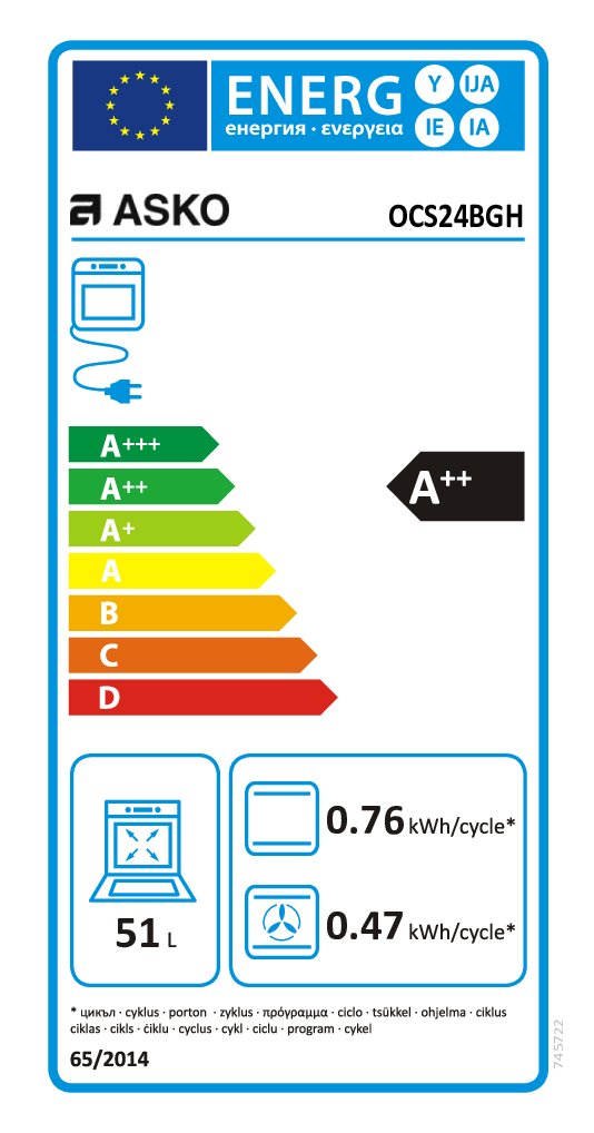 ASKO Combi Steamer ADVANCED - OCS 24 BGH