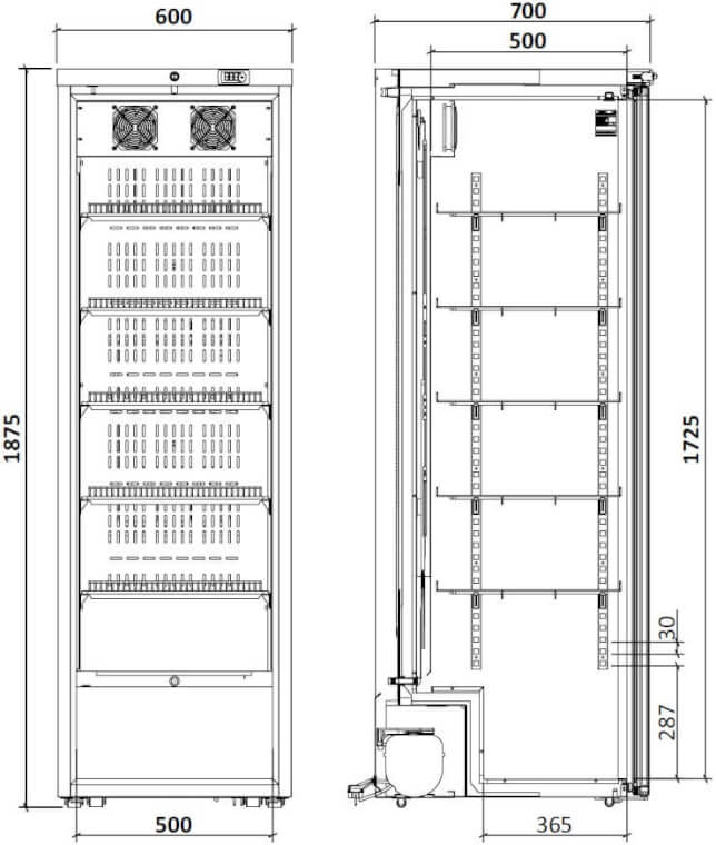 MEDGREE Labor​-​Kühlschrank, 188 cm - MLRE 450 G