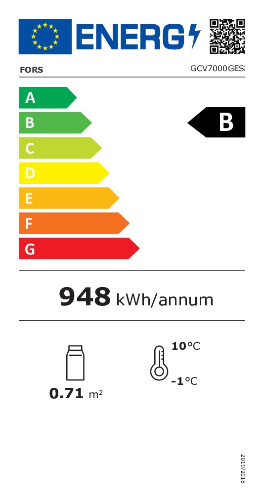 GCV7000GES.tif FORS Frigorifero gastronomia - GCV 7000 GES