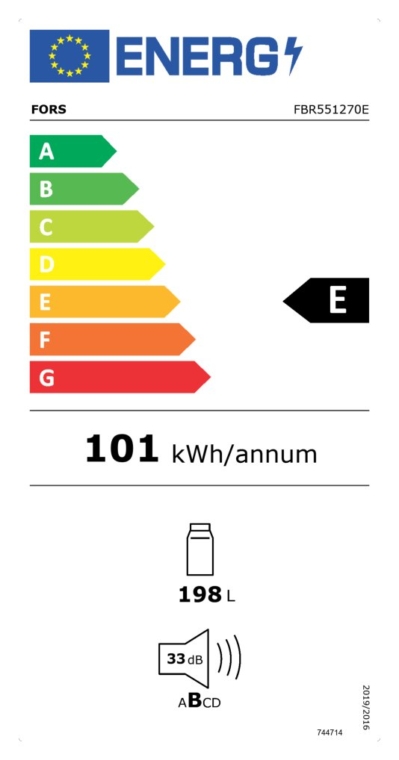 FORS Frigorifero da incasso - FBR 551270 E