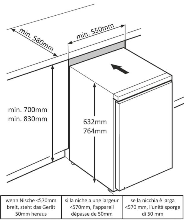 FORS Réfrigérateur à médicaments DIN 13277, 76 cm - CoolMed 7654