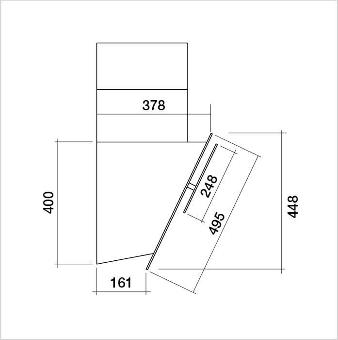 FALMEC Cappa di ventilazione parete Silence NRS - VERSO NRS 85 W