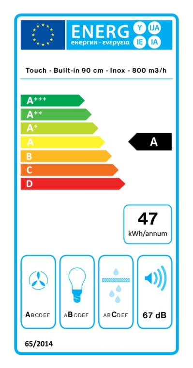 FALMEC Cappa di ventilazione integrato - VIRGOLA T 90