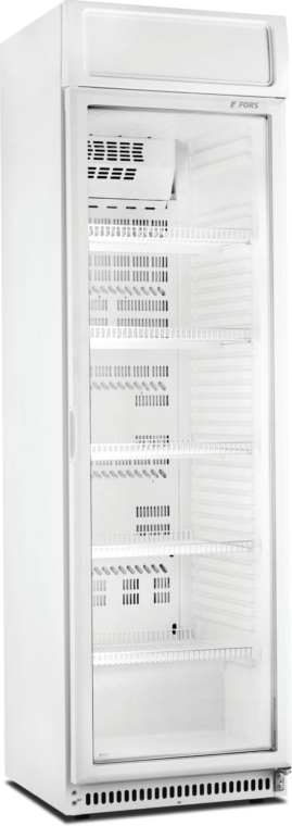 FORS Kühlschrank, Glastür​/​Display, weiss, ABS - CCDV 401 WG
