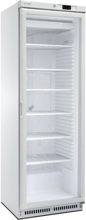 FORS Congelatore, porta in vetro, bianco, ABS - CFS 400 WG