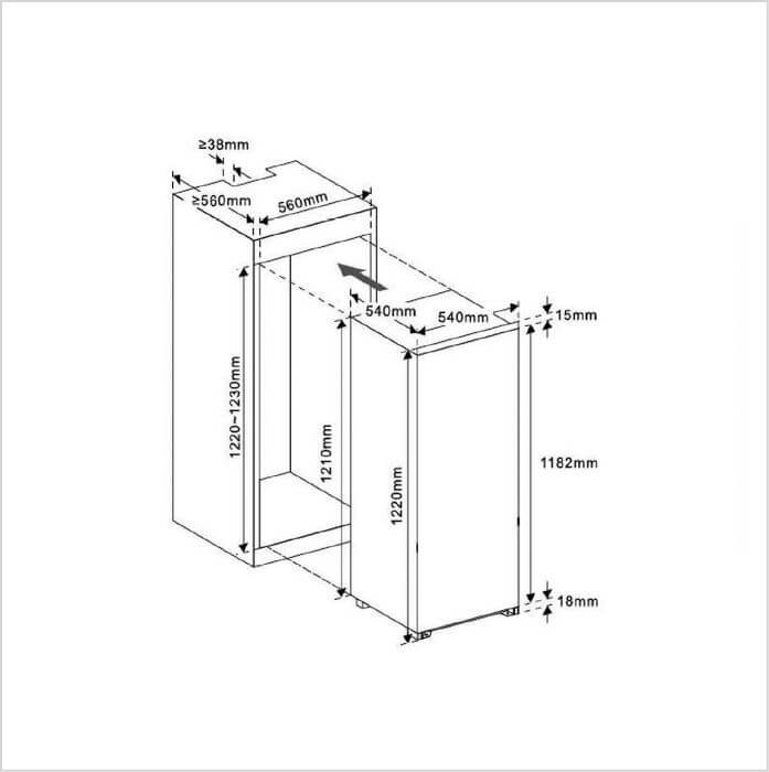 BRANDT Kühlschrank Einbau - BIL1220ES