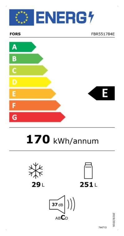 FORS Réfrigérateur encastré - FBR 551784 E