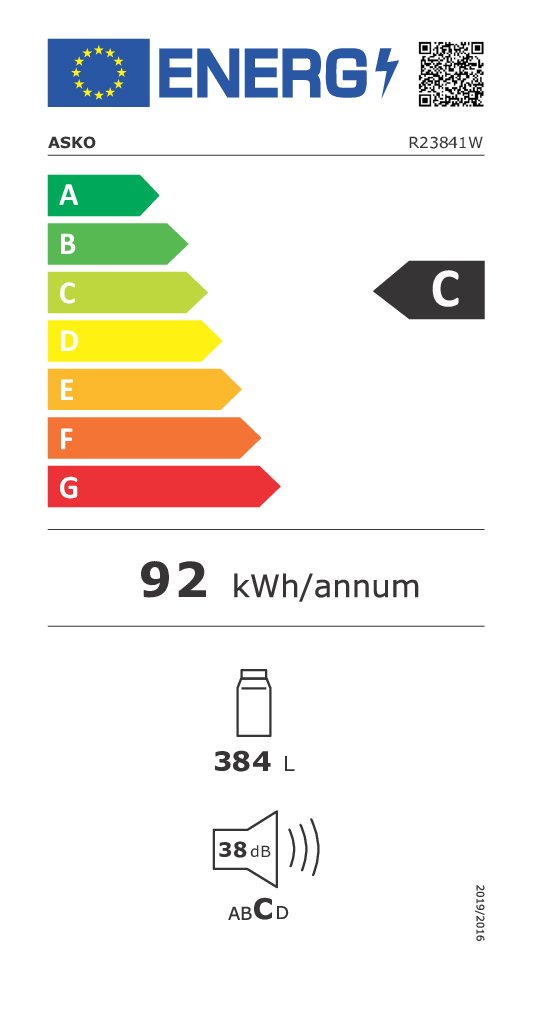 ASKO Réfrigérateur pose libre PREMIUM - R 23841 W