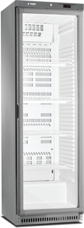 FORS Réfrigérateur, porte vitrée, inox, ABS - CCV 400 GES