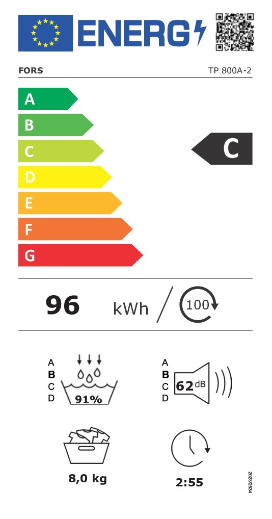 TP800A2_2.pdf FORS Séchoir SWISS PRIME ECO25 porte noire - TP 800 A-2